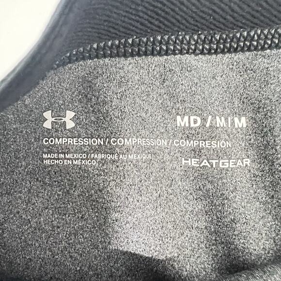 Under Armour HeatGear Armour Shorty Women's Compression Shorts Gray Medium - Picture 4 of 7